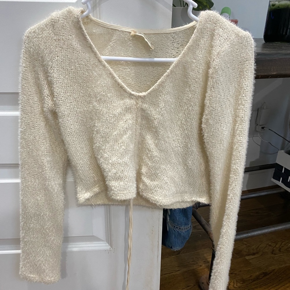 Creme Altard State Cropped Sweater